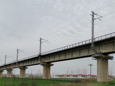 長恒貨運跨線鐵路橋多跨徑非接觸檢測